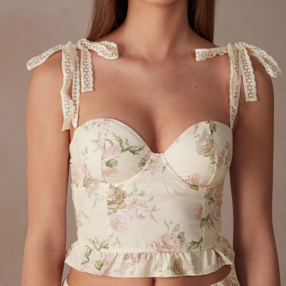 Scent of Roses Bustier Top